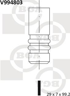 BGA V994803 - Izplūdes vārsts autodraugiem.lv