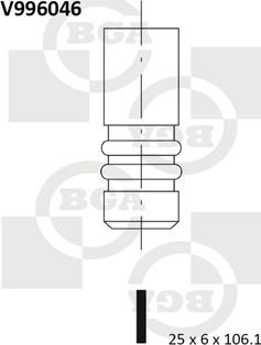 BGA V996046 - Izplūdes vārsts autodraugiem.lv