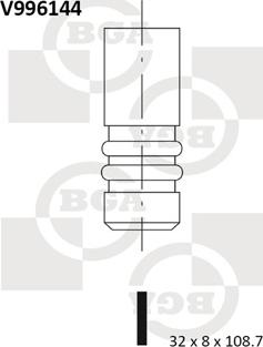 BGA V996144 - Izplūdes vārsts autodraugiem.lv