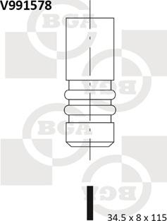 BGA V991578 - Izplūdes vārsts autodraugiem.lv