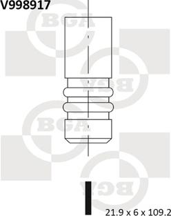 BGA V998917 - Izplūdes vārsts autodraugiem.lv