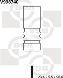 BGA V998740 - Izplūdes vārsts autodraugiem.lv