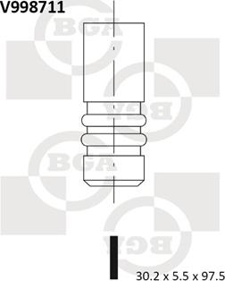 BGA V998711 - Izplūdes vārsts autodraugiem.lv