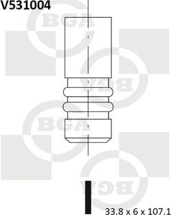 BGA V531004 - Izplūdes vārsts autodraugiem.lv