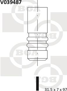 BGA V039487 - Izplūdes vārsts autodraugiem.lv