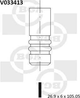 BGA V033413 - Ieplūdes vārsts autodraugiem.lv