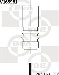 BGA V165981 - Izplūdes vārsts autodraugiem.lv