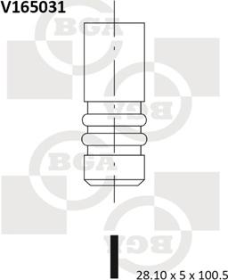 BGA V165031 - Izplūdes vārsts autodraugiem.lv