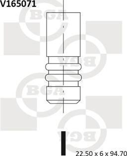 BGA V165071 - Izplūdes vārsts autodraugiem.lv