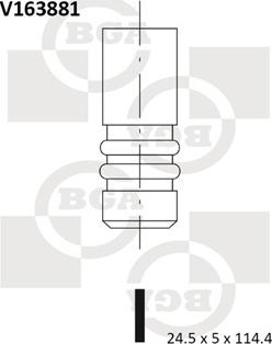 BGA V163881 - Izplūdes vārsts autodraugiem.lv