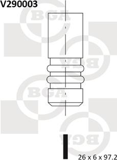 BGA V290003 - Izplūdes vārsts autodraugiem.lv