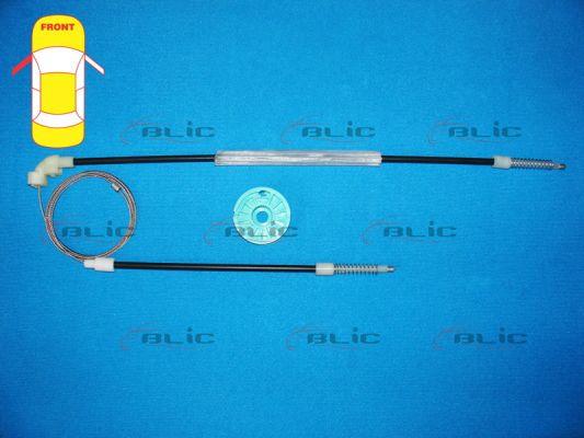 BLIC 6205-02-100811P - Remkomplekts, Stikla pacēlājs autodraugiem.lv