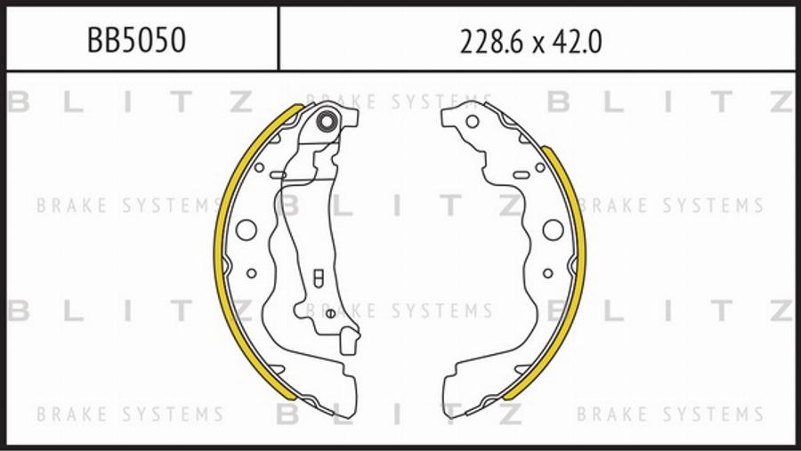 Blitz BB5050 - Bremžu loku komplekts autodraugiem.lv