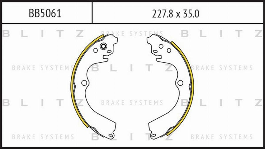 Blitz BB5061 - Bremžu loku komplekts autodraugiem.lv