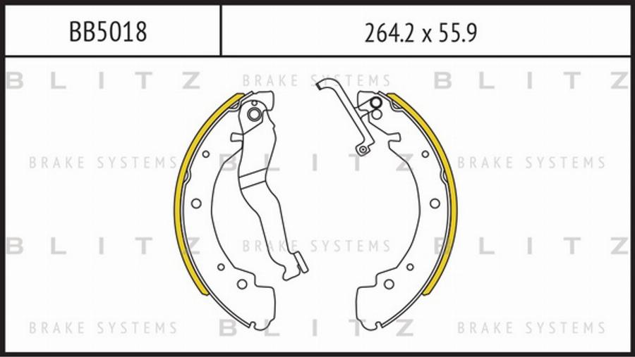 Blitz BB5018 - Bremžu loku komplekts autodraugiem.lv