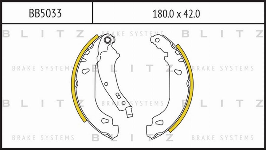 Blitz BB5033 - Bremžu loku komplekts autodraugiem.lv