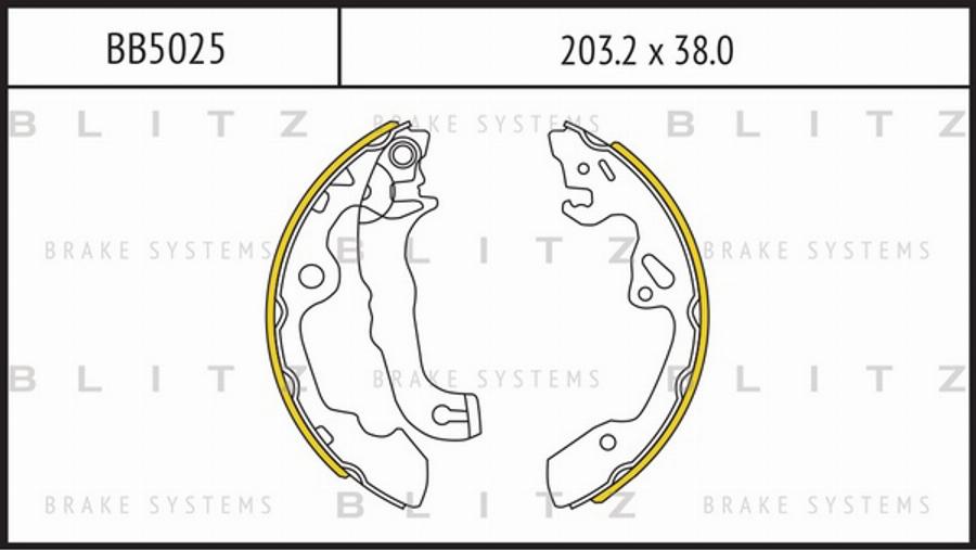 Blitz BB5025 - Bremžu loku komplekts autodraugiem.lv