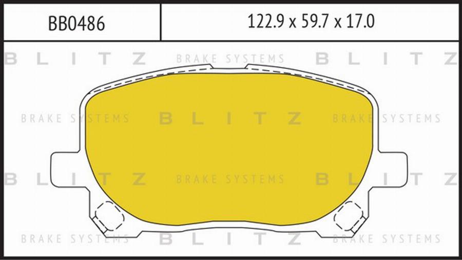 Blitz BB0486 - Bremžu uzliku kompl., Disku bremzes autodraugiem.lv