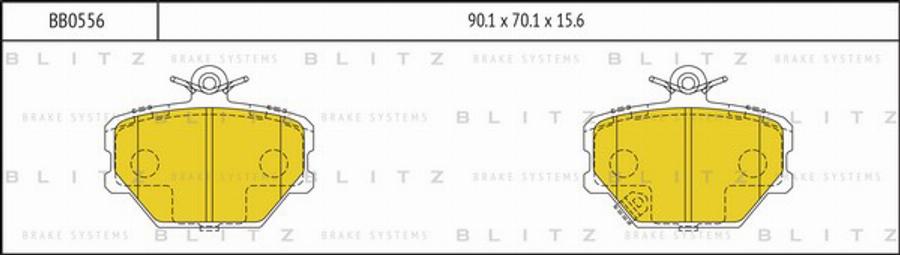 Blitz BB0556 - Bremžu uzliku kompl., Disku bremzes autodraugiem.lv