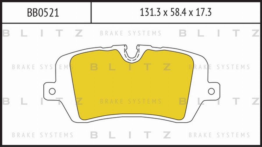 Blitz BB0521 - Bremžu uzliku kompl., Disku bremzes autodraugiem.lv