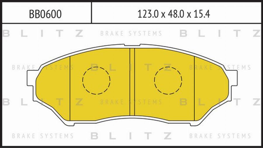 Blitz BB0600 - Bremžu uzliku kompl., Disku bremzes autodraugiem.lv