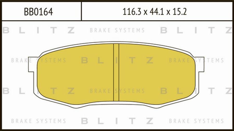 Blitz BB0164 - Bremžu uzliku kompl., Disku bremzes autodraugiem.lv