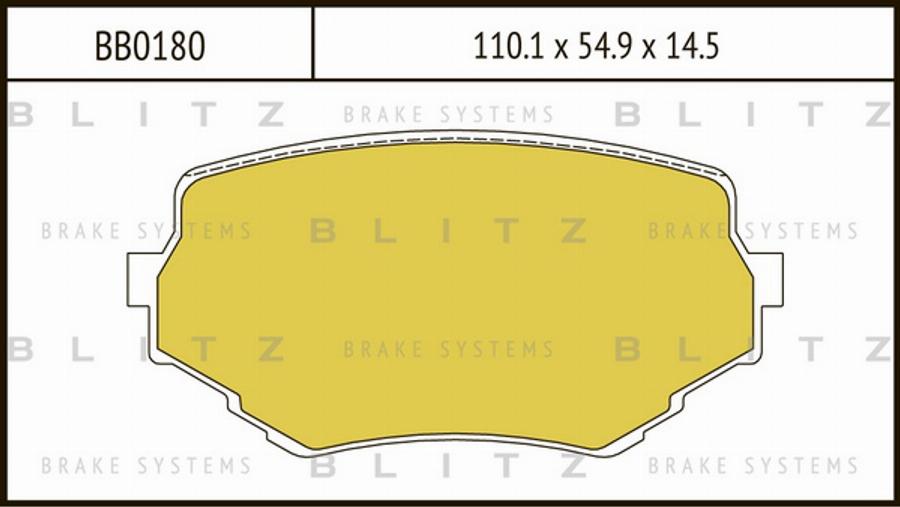 Blitz BB0180 - Bremžu uzliku kompl., Disku bremzes autodraugiem.lv