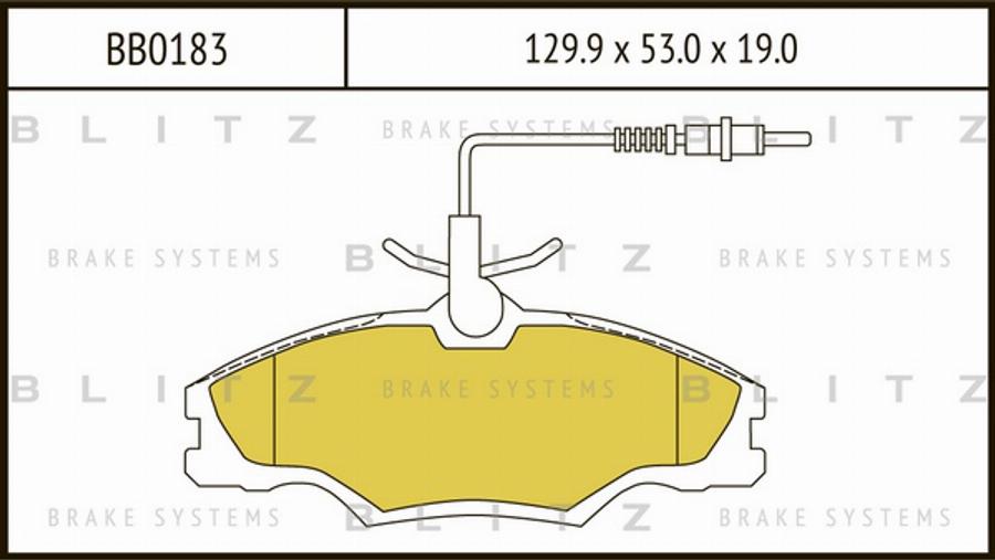 Blitz BB0183 - Bremžu uzliku kompl., Disku bremzes autodraugiem.lv