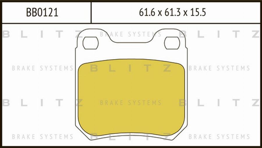 Blitz BB0121 - Bremžu uzliku kompl., Disku bremzes autodraugiem.lv