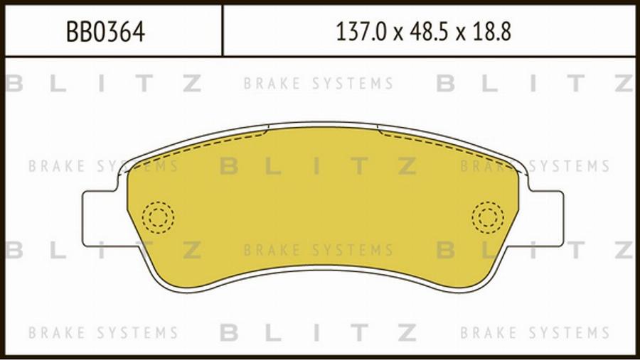 Blitz BB0364 - Bremžu uzliku kompl., Disku bremzes autodraugiem.lv