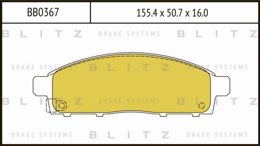 Blitz BB0367 - Bremžu uzliku kompl., Disku bremzes autodraugiem.lv