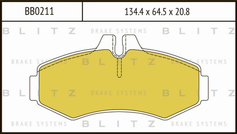 Blitz BB0211 - Bremžu uzliku kompl., Disku bremzes autodraugiem.lv