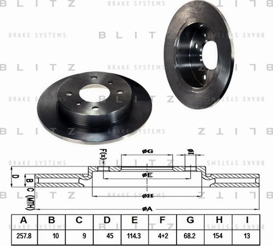 Blitz BS0131 - Bremžu diski autodraugiem.lv
