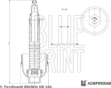 Blue Print ADBP990048 - Vāks, Eļļas filtra korpuss autodraugiem.lv