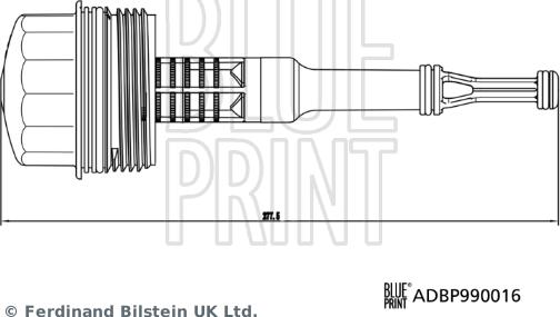 Blue Print ADBP990016 - Vāks, Eļļas filtra korpuss autodraugiem.lv