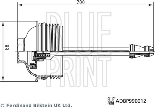 Blue Print ADBP990012 - Vāks, Eļļas filtra korpuss autodraugiem.lv