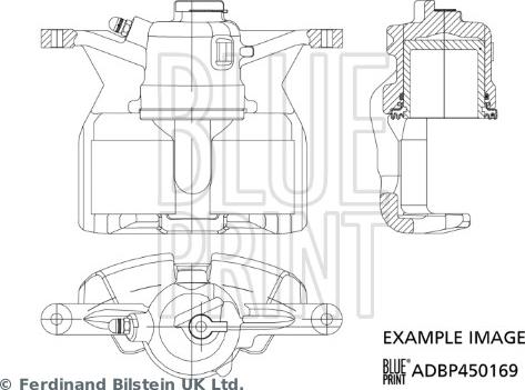 Blue Print ADBP450169 - Bremžu suports autodraugiem.lv