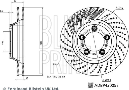 Blue Print ADBP430057 - Bremžu diski autodraugiem.lv