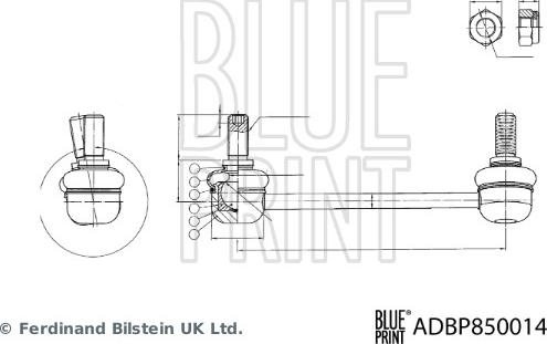 Blue Print ADBP850014 - Stiepnis / Atsaite, Stabilizators autodraugiem.lv