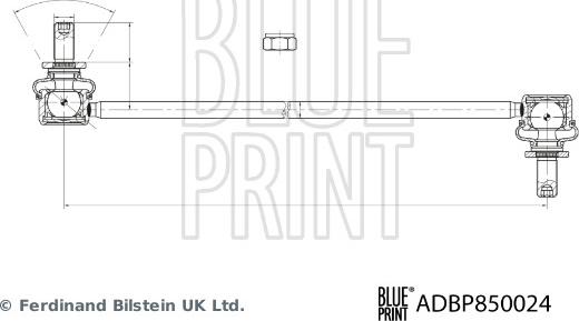 Blue Print ADBP850024 - Stiepnis / Atsaite, Stabilizators autodraugiem.lv