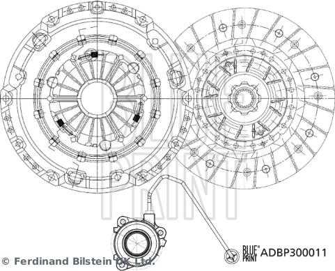 Blue Print ADBP300011 - Sajūga komplekts autodraugiem.lv