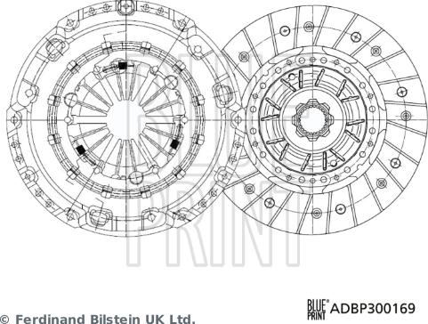 Blue Print ADBP300169 - Sajūga komplekts autodraugiem.lv