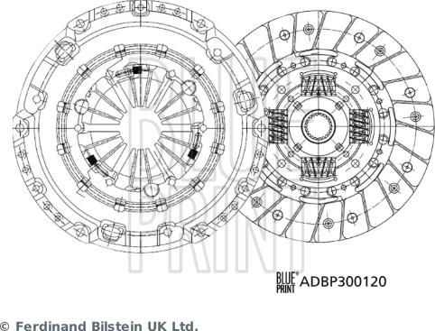 Blue Print ADBP300120 - Sajūga komplekts autodraugiem.lv