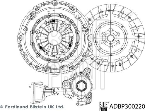 Blue Print ADBP300220 - Sajūga komplekts autodraugiem.lv