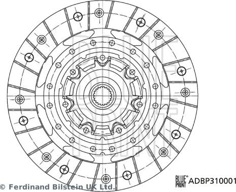 Blue Print ADBP310001 - Sajūga disks autodraugiem.lv