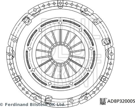 Blue Print ADBP320005 - Sajūga piespiedējdisks autodraugiem.lv