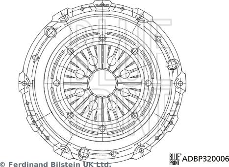 Blue Print ADBP320006 - Sajūga piespiedējdisks autodraugiem.lv