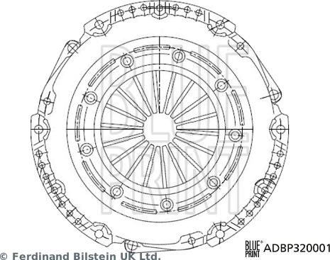 Blue Print ADBP320001 - Sajūga piespiedējdisks autodraugiem.lv