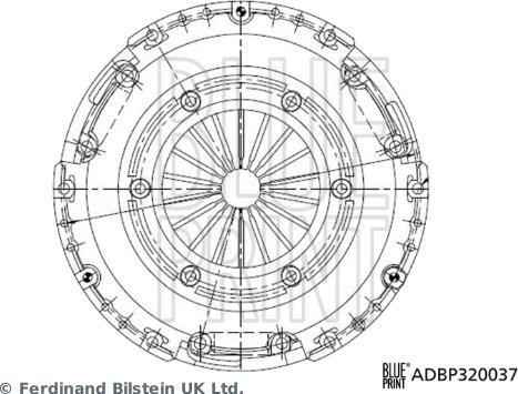 Blue Print ADBP320037 - Sajūga piespiedējdisks autodraugiem.lv