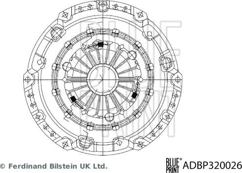 Blue Print ADBP320026 - Sajūga piespiedējdisks autodraugiem.lv